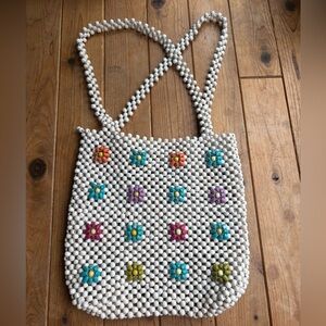 American Eagle Beaded Daisy Bag